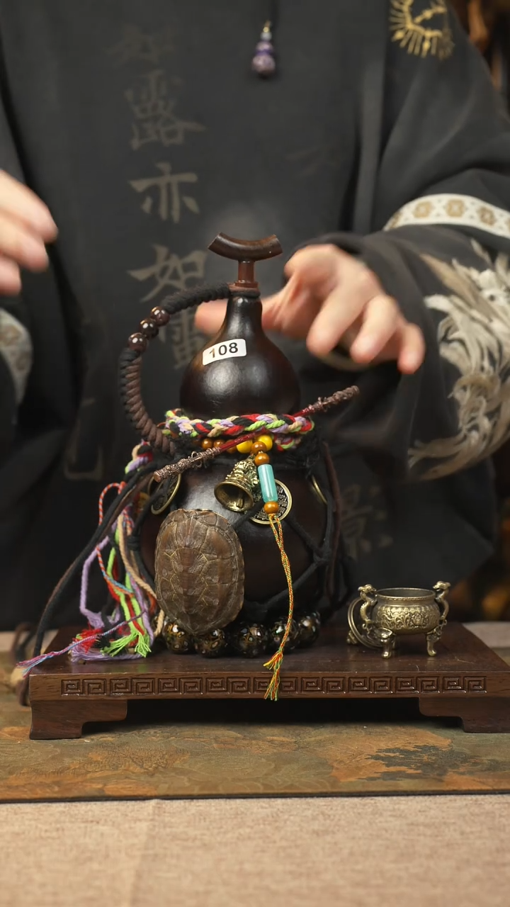 【闪购商品】108大漆葫芦一物一拍记600ml