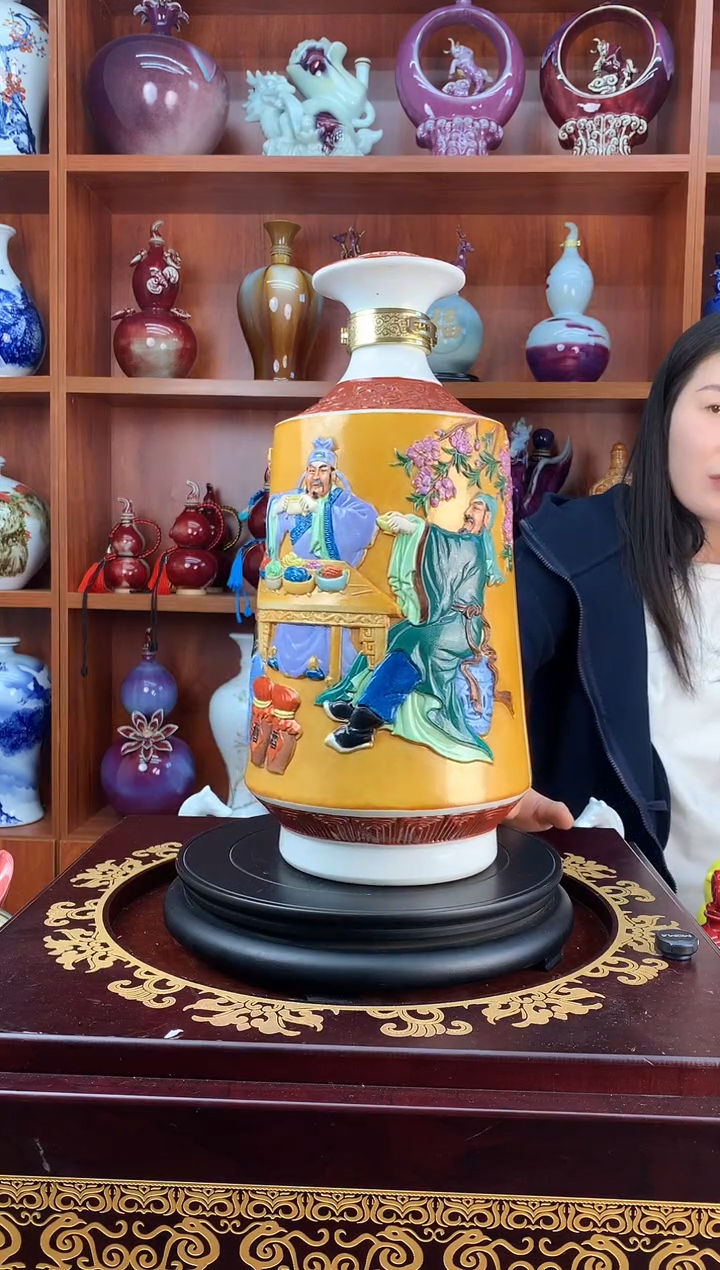 瓷10斤装三结义空酒坛