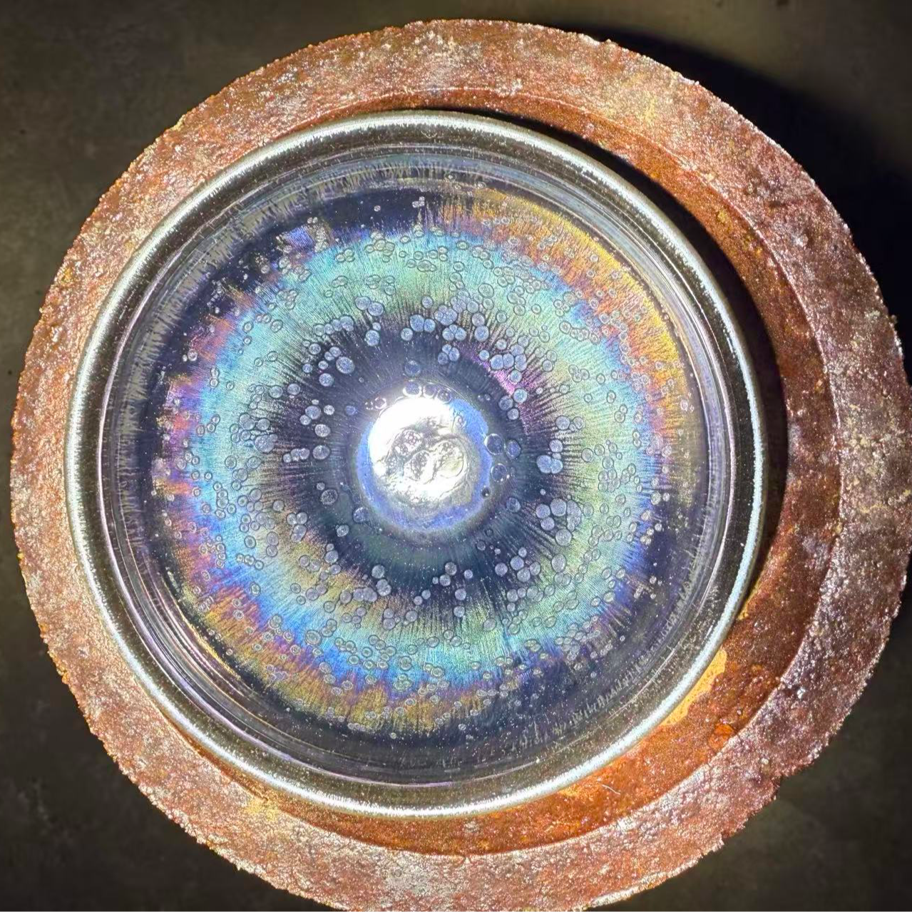 建窑建盏 幻彩小曜 万象 高端茶器主人杯 电烧