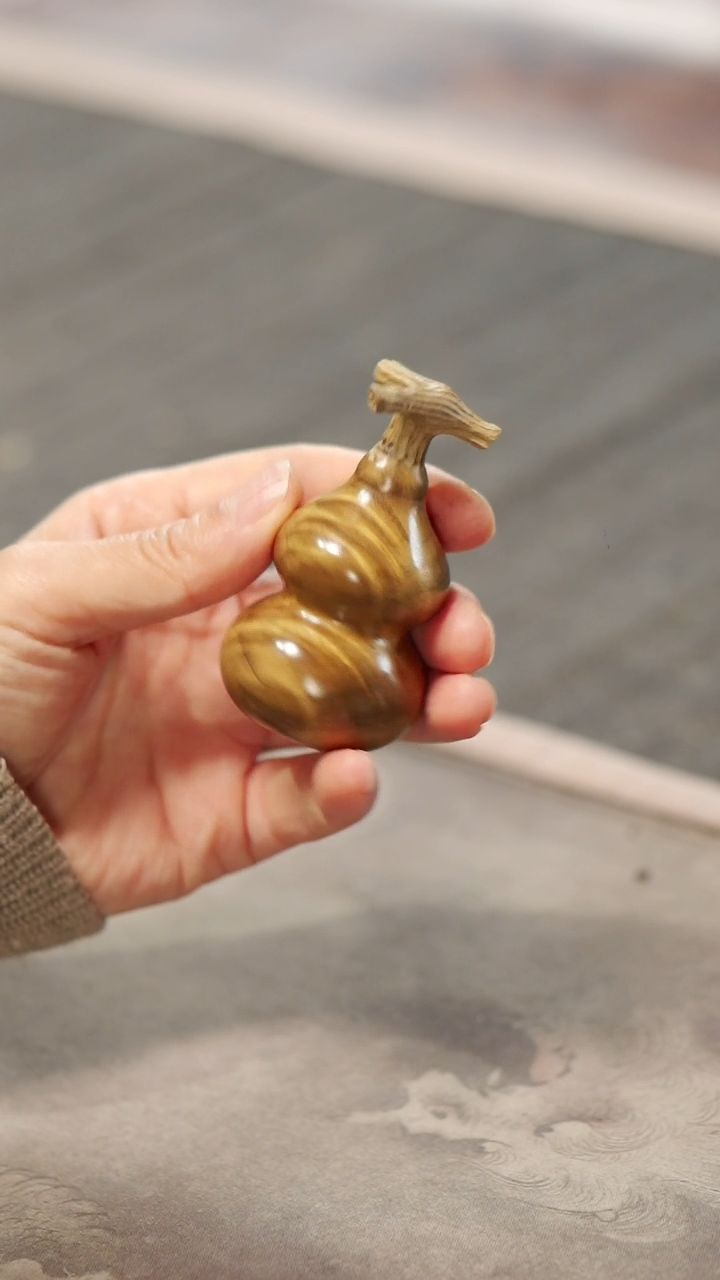【闪购商品】金丝楠木雕028葫芦把玩件