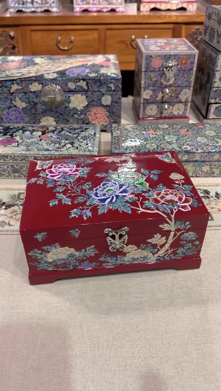 【闪购商品】按扣双层绒布·弘贝雅螺钿漆器文化馆