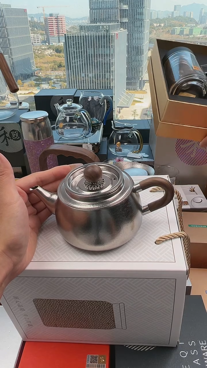 @@器态纯钛茗和泡茶壶
