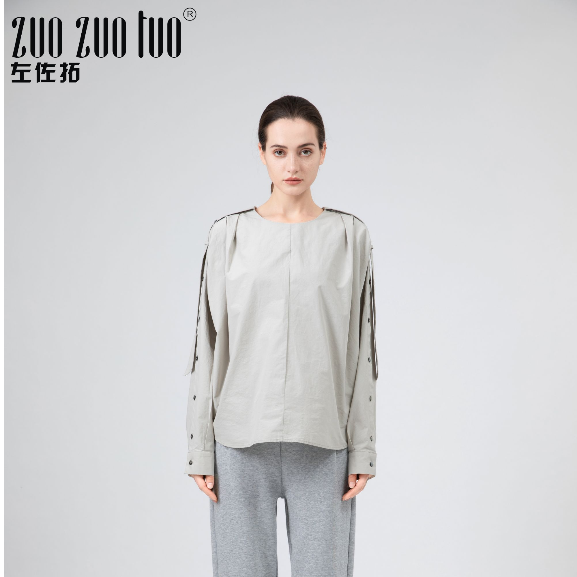 女装衬衣ZUOZUOTUO左佐拓2025新款宽松舒适衬衣