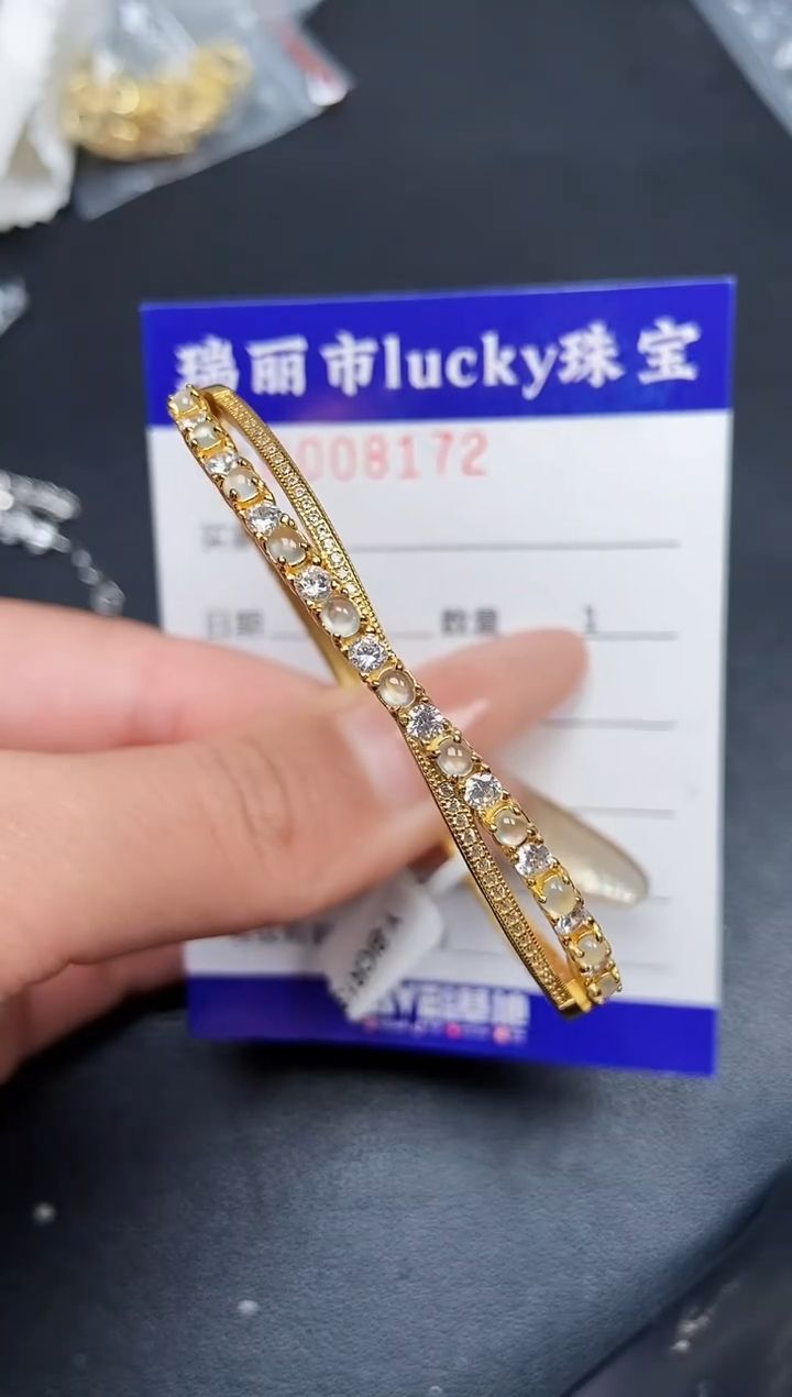 【闪购商品】翡翠颈饰银S925镶嵌8172