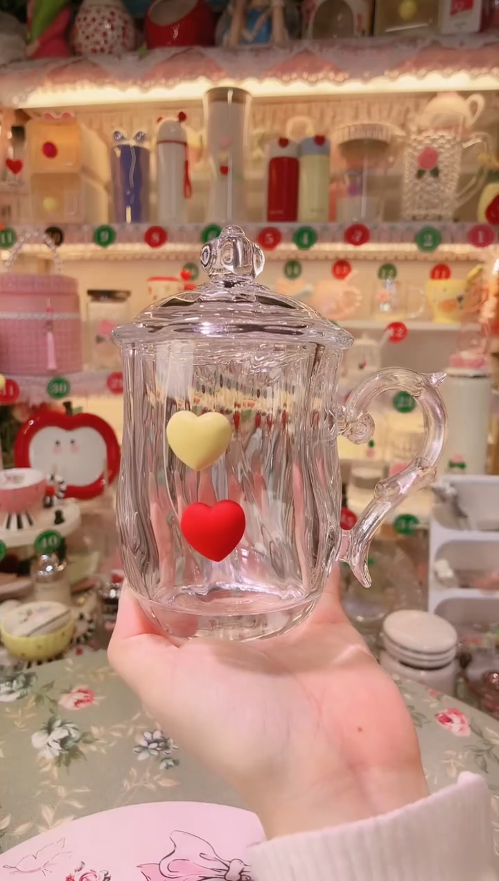 【闪购商品】摆件爱心泡茶杯品质好，发货快，放心拍