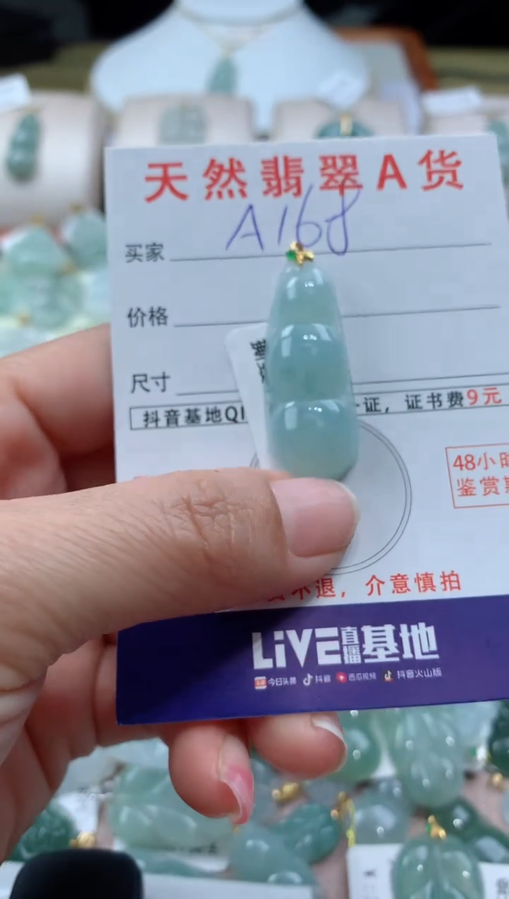【闪购商品】翡翠颈饰未镶嵌天然A货翡翠挂件