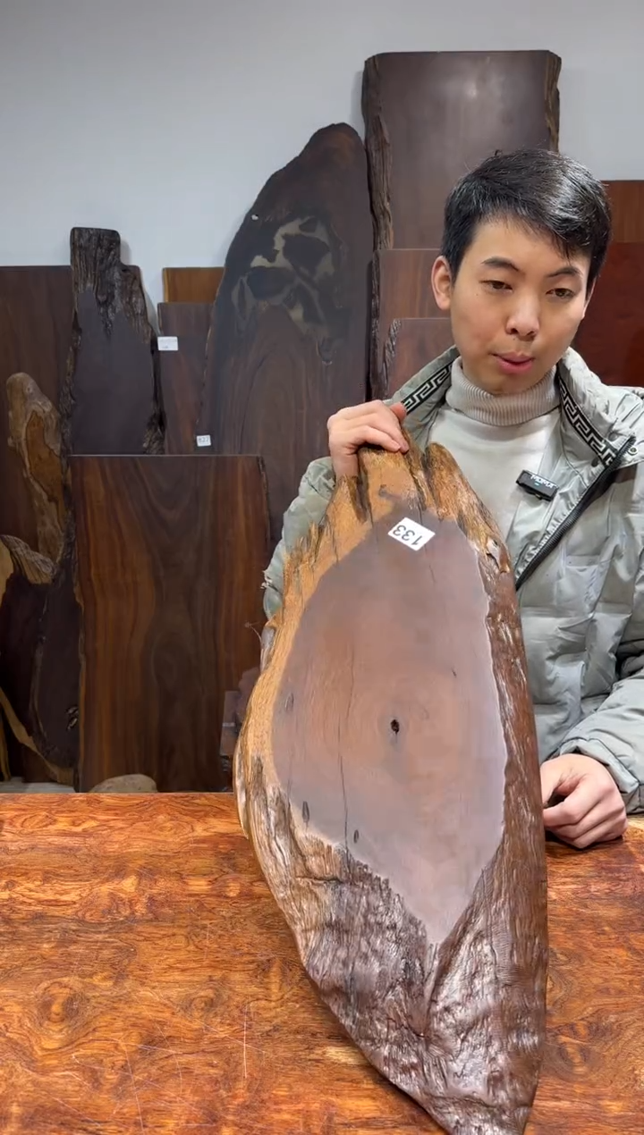 风车木（黑檀木）尺寸78*26*3编号133