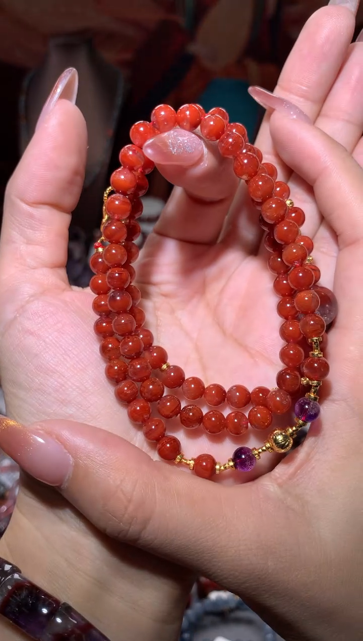 未镶嵌珠宝半成品水晶红极光万能链多样性发其1