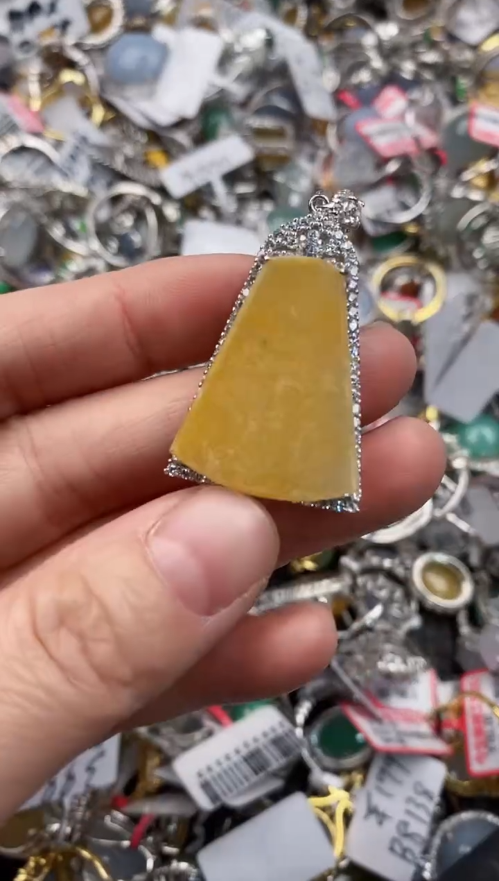 银S925镶嵌戒指翡翠222   5