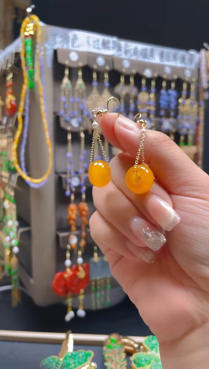 【闪购商品】玛瑙/玉髓耳饰合金031玛瑙饰品