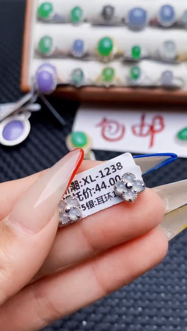 银S925镶嵌戒指翡翠5475