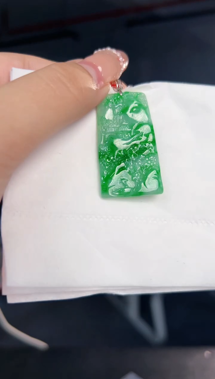 【闪购商品】翡翠颈饰18K金镶嵌缅料A货翡翠/支持复检/一件