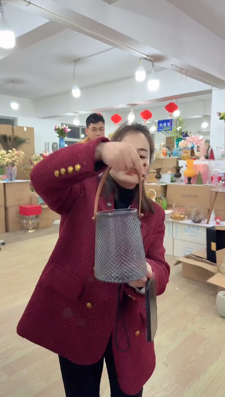 【闪购商品】无铅玻璃甄选花器-a-早34