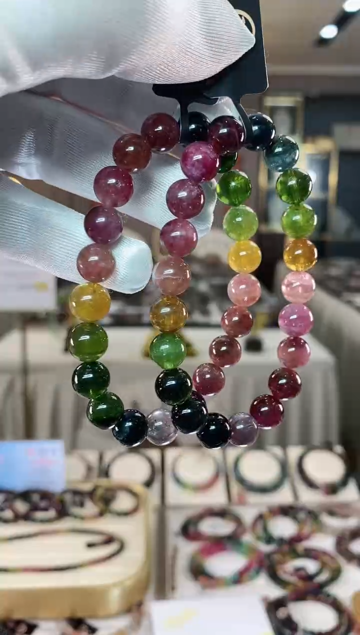 【闪购商品】碧玺单圈手串9mm+未镶嵌（多样性发一条）