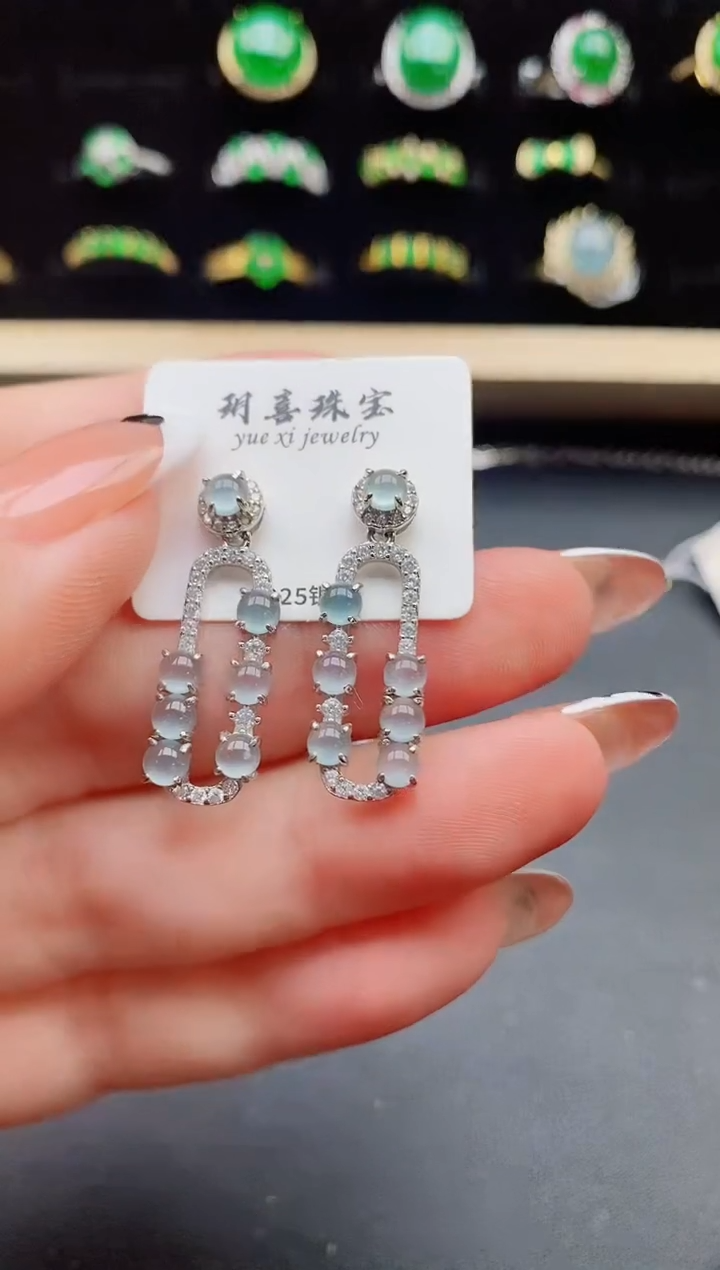 【闪购商品】翡翠戒指银S925镶嵌321321