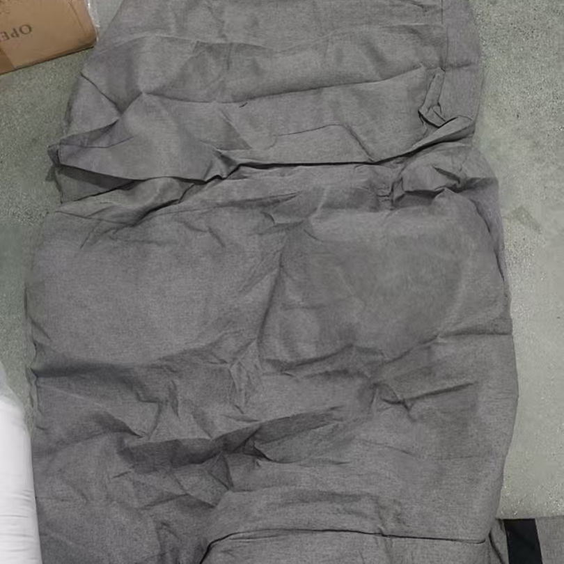 灰色麻感多用途套子床罩发1