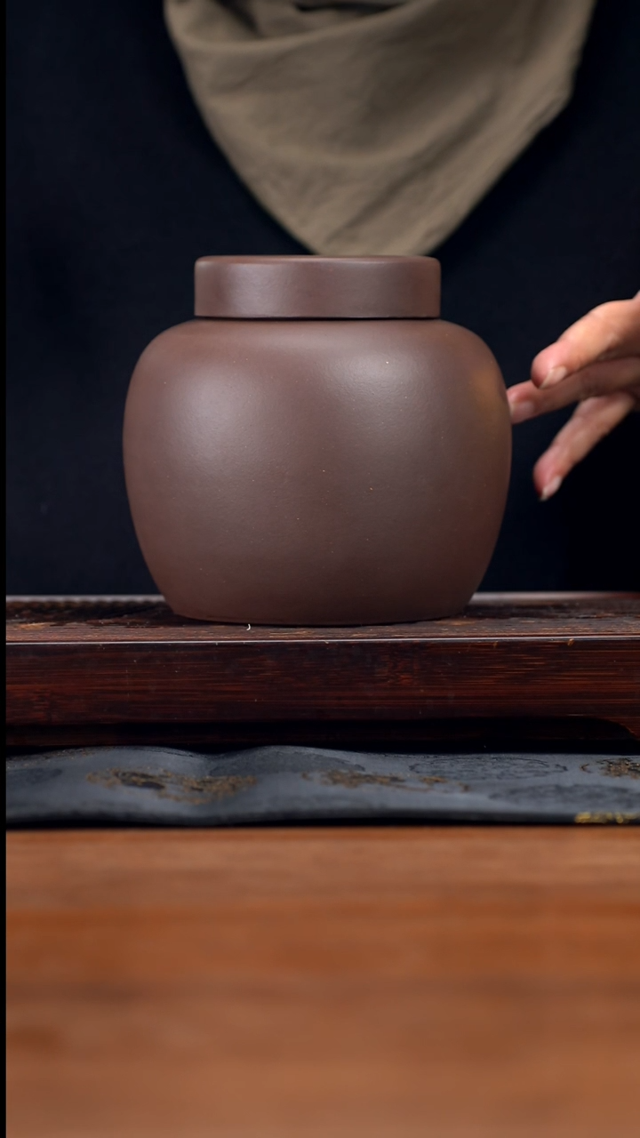 【闪购商品】紫砂茶壶黄龙山原矿老紫泥醒茶罐1