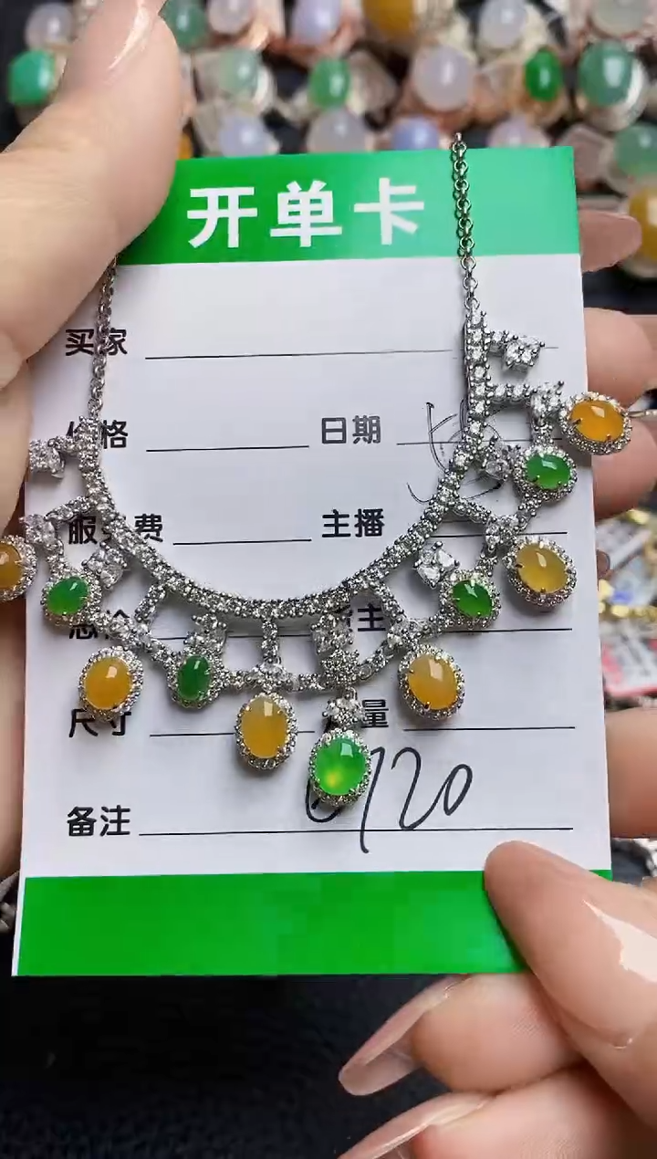 翡翠戒指银S925镶嵌6720