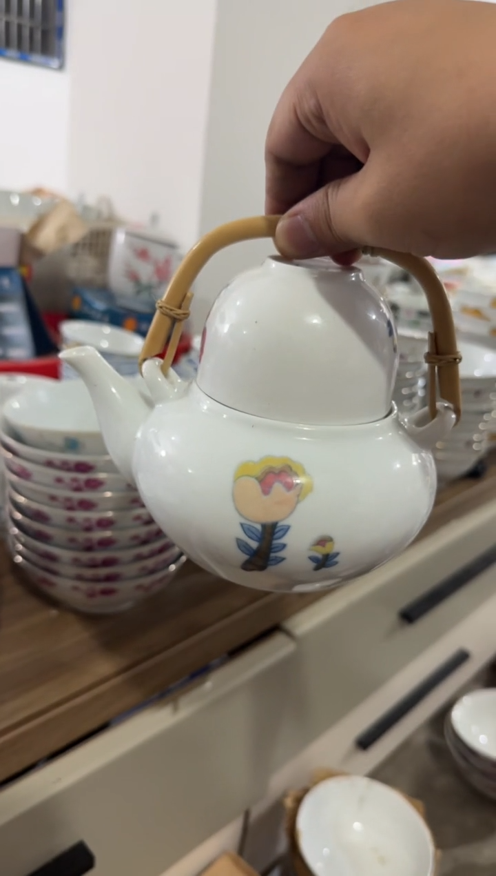 摆件一壶一杯有瑕请慎拍