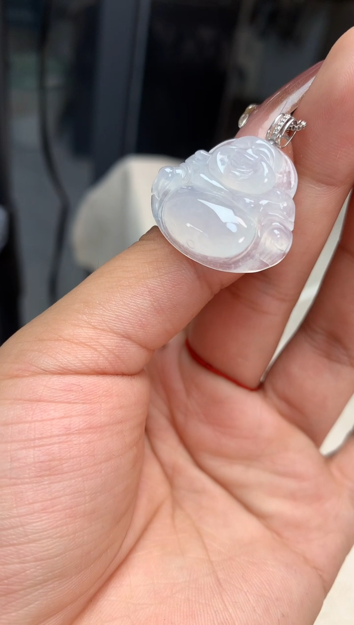 【闪购商品】翡翠吊坠(不含链)18K金镶嵌佛公