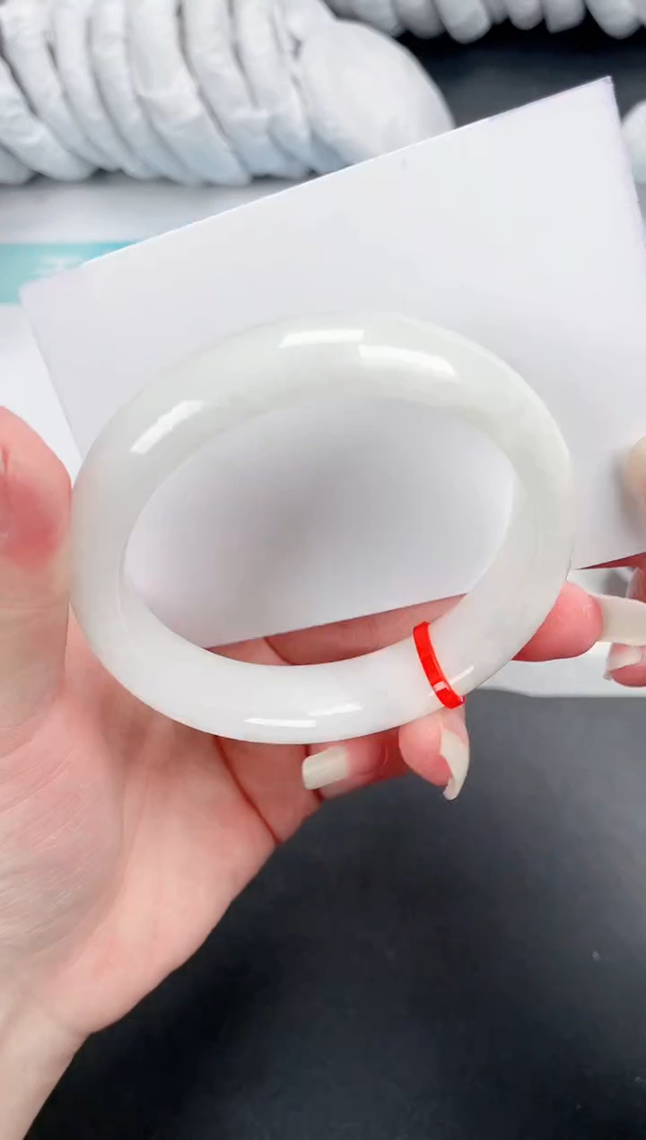 和田玉（白玉）手镯未镶嵌118-59