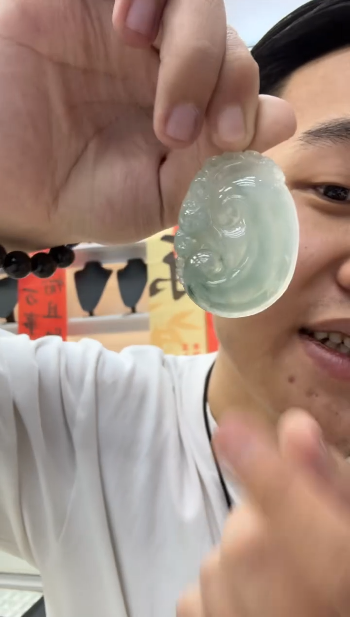 【闪购商品】翡翠颈饰未镶嵌天然翡翠A货孤品一件