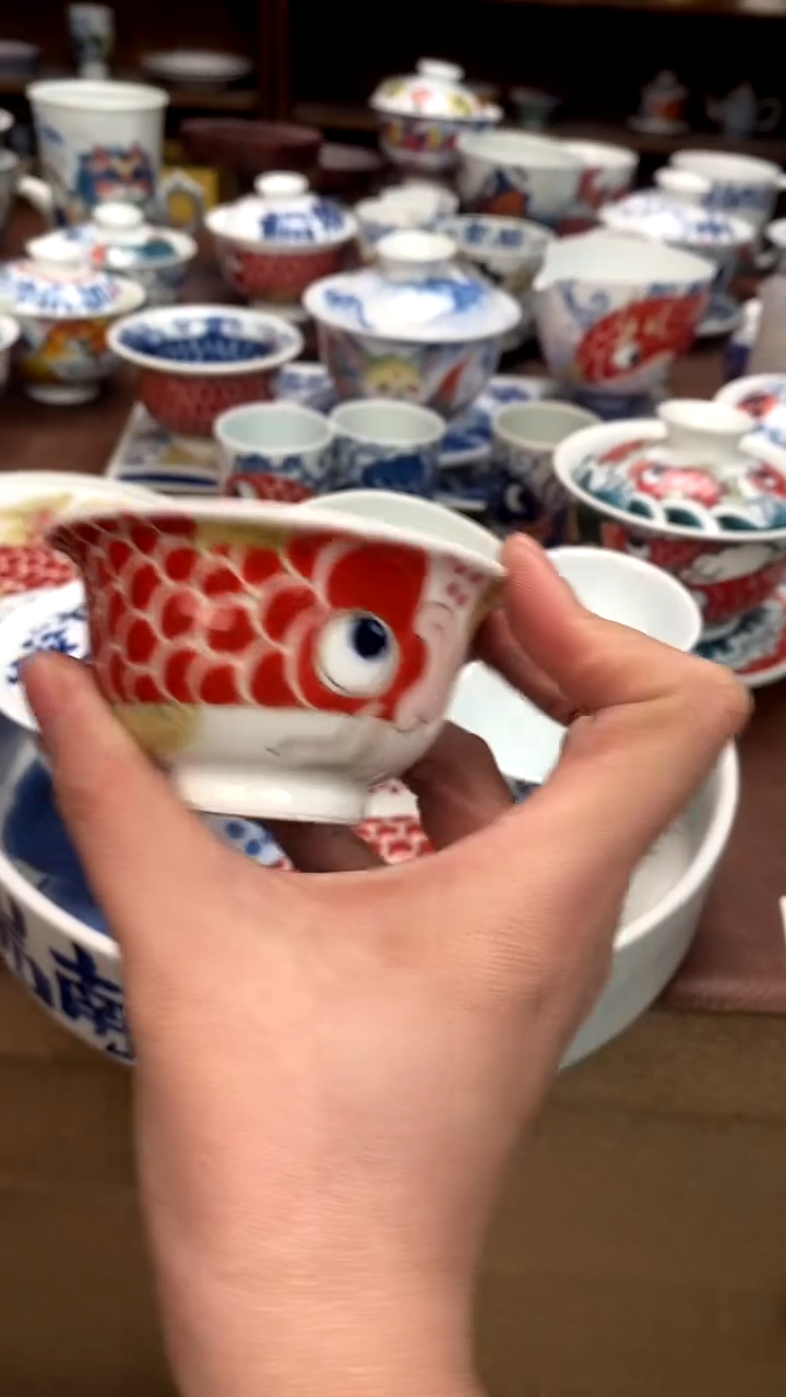 【闪购商品】红鱼小压手景德镇昨明陶瓷