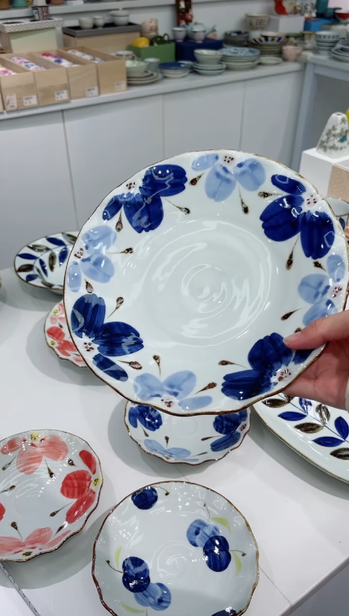 【闪购商品】瓷片福利蓝花深盘