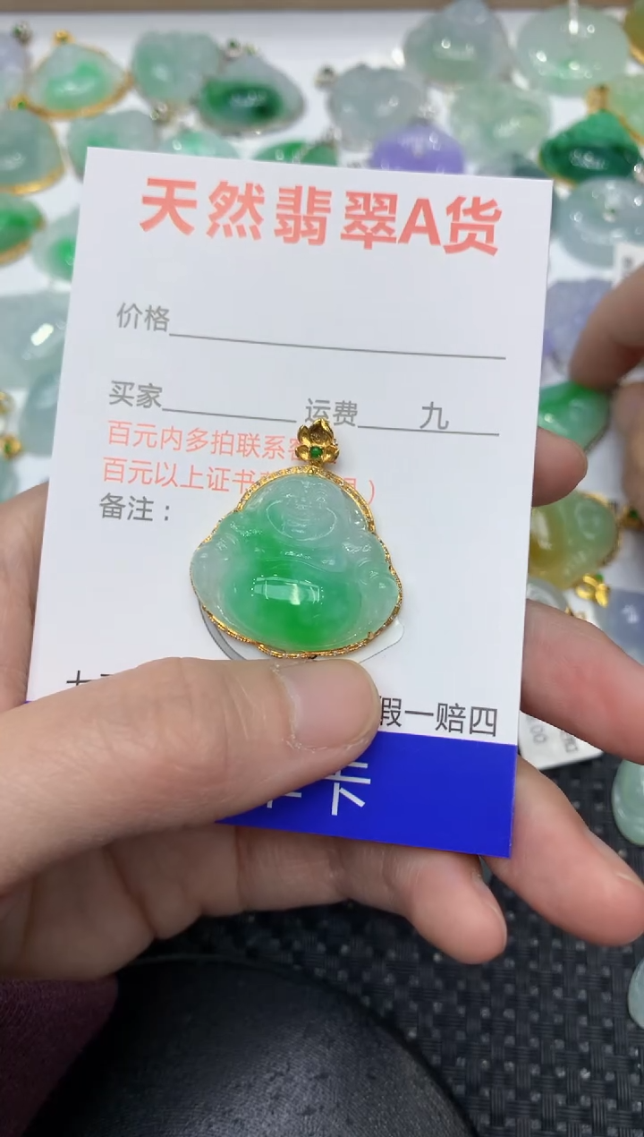 【闪购商品】翡翠颈饰18K金镶嵌111111111111