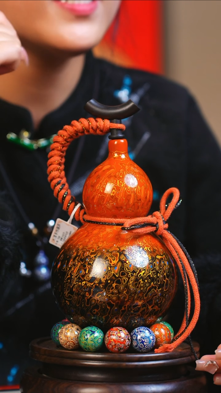 【闪购商品】JS201大师姐臻选非遗大漆酒葫芦