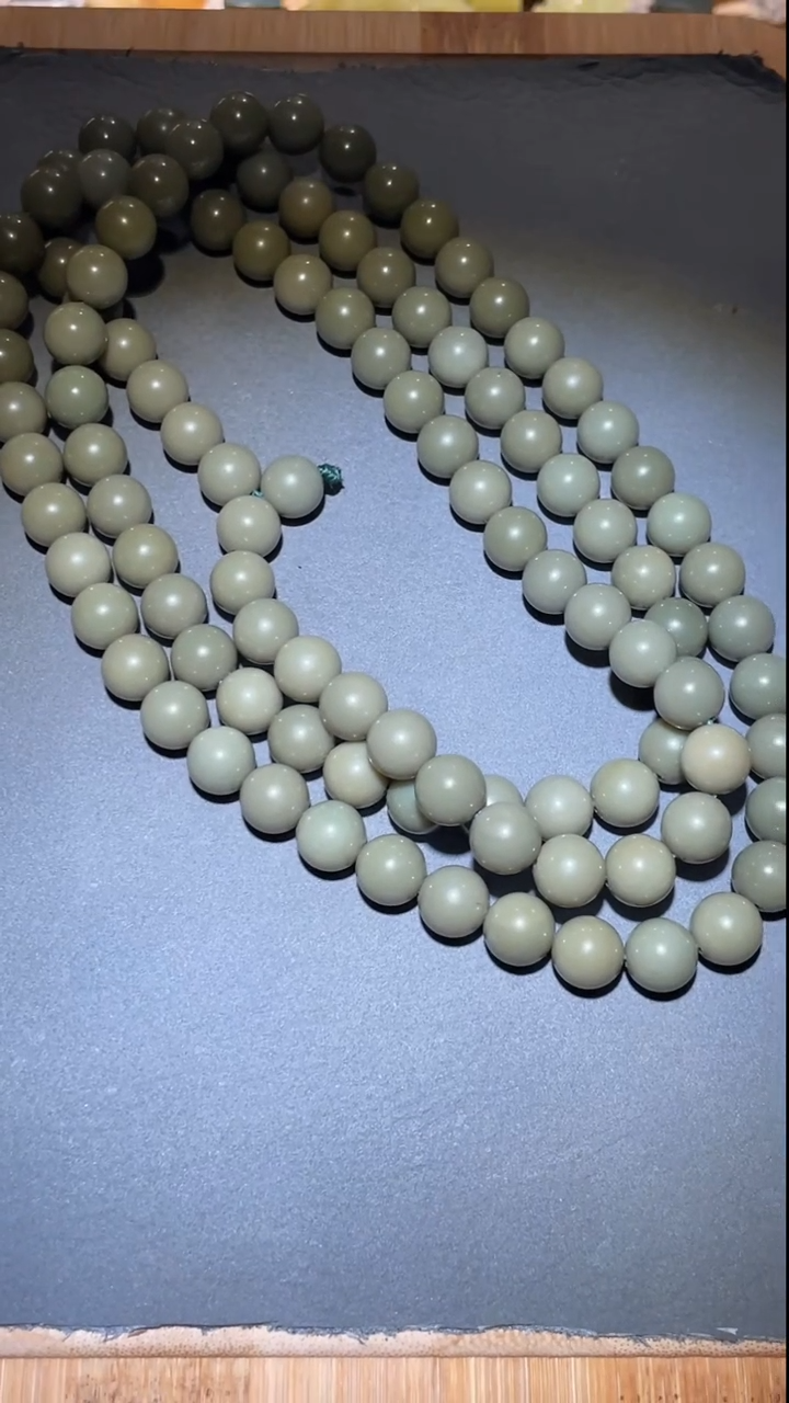 定制和田玉TJ   珠链   卡10