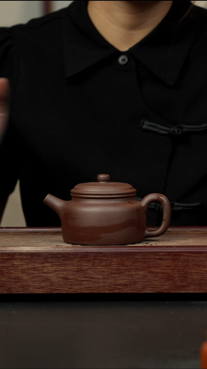 紫砂茶壶老紫泥 大亨德钟