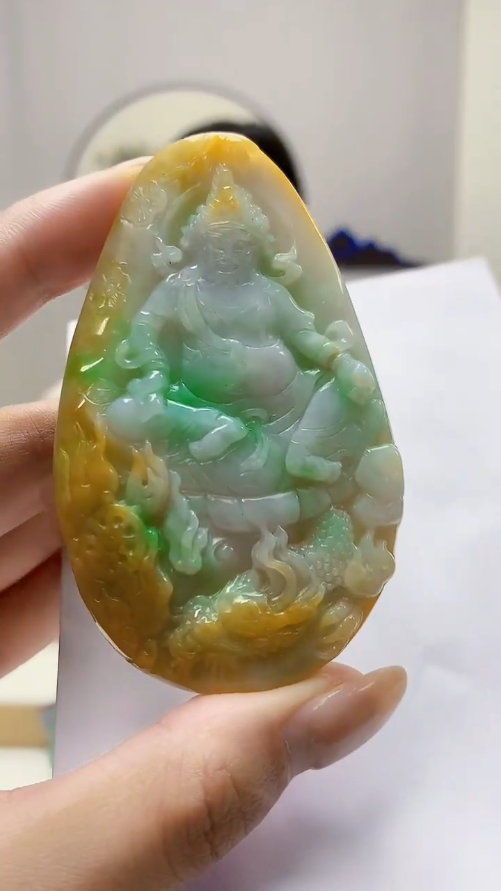 未镶嵌定制翡翠4852MM-毛货挂件151