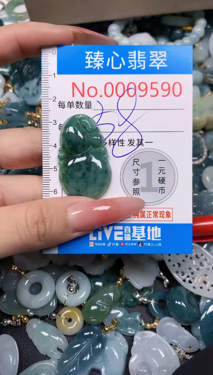 【闪购商品】翡翠颈饰未镶嵌含绳0009590