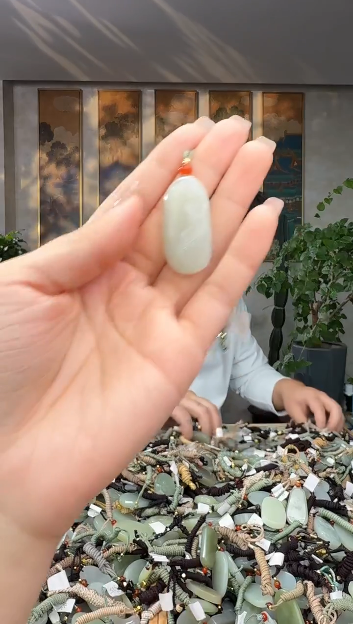 颈饰未镶嵌和田玉拍一发一多样性发货