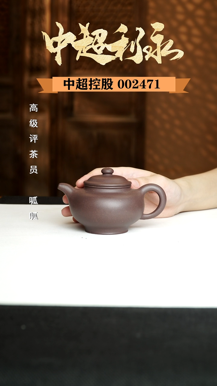 茶壶紫砂大亨掇只-青灰紫泥-堵凤娟