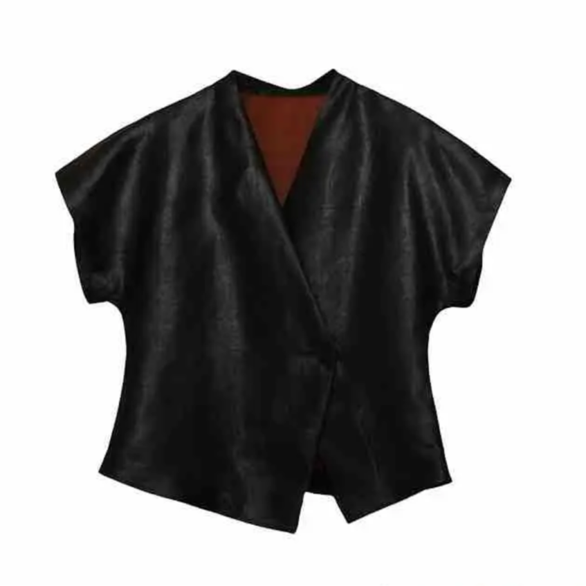 君  新中式  风  072255  缎龟收腰小上衣