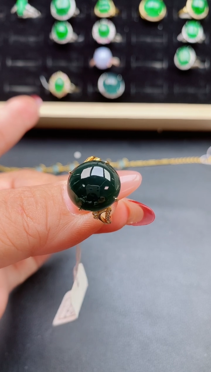 【闪购商品】翡翠戒指银S925镶嵌321321