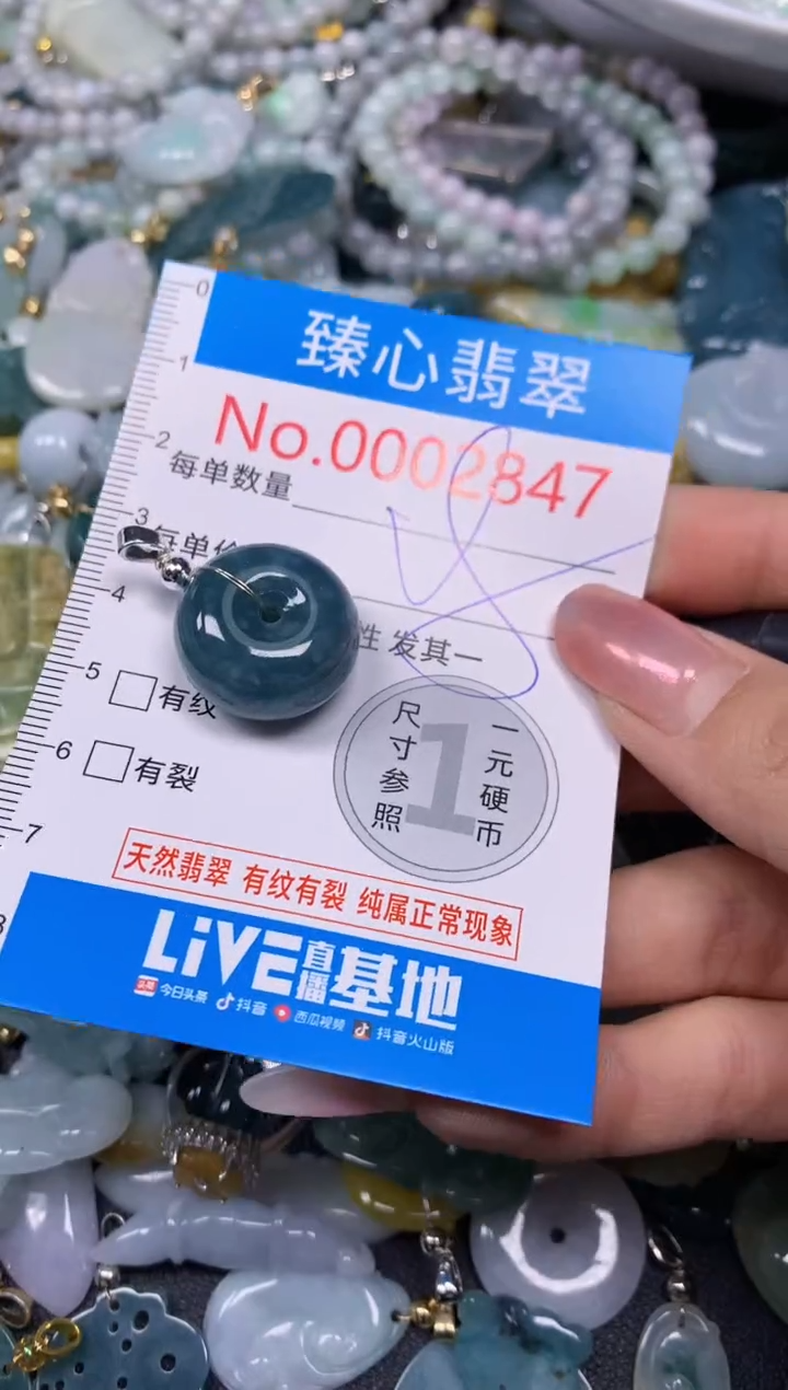 【闪购商品】翡翠颈饰未镶嵌含绳0002847