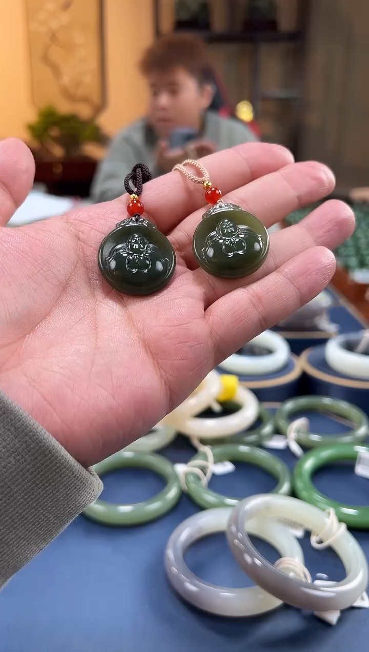 【闪购商品】和田玉（糖玉）颈饰未镶嵌和田玉挂件