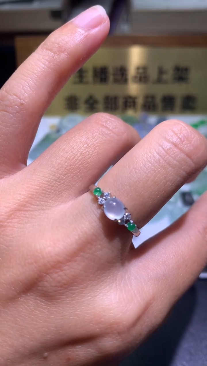 【闪购商品】翡翠颈饰银S925镶嵌净货