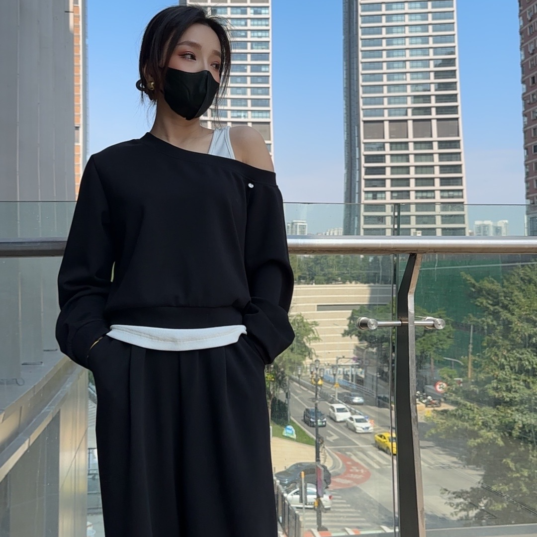 晶小妹气质时尚女装黑色长袖（59-99）主播叫号拍