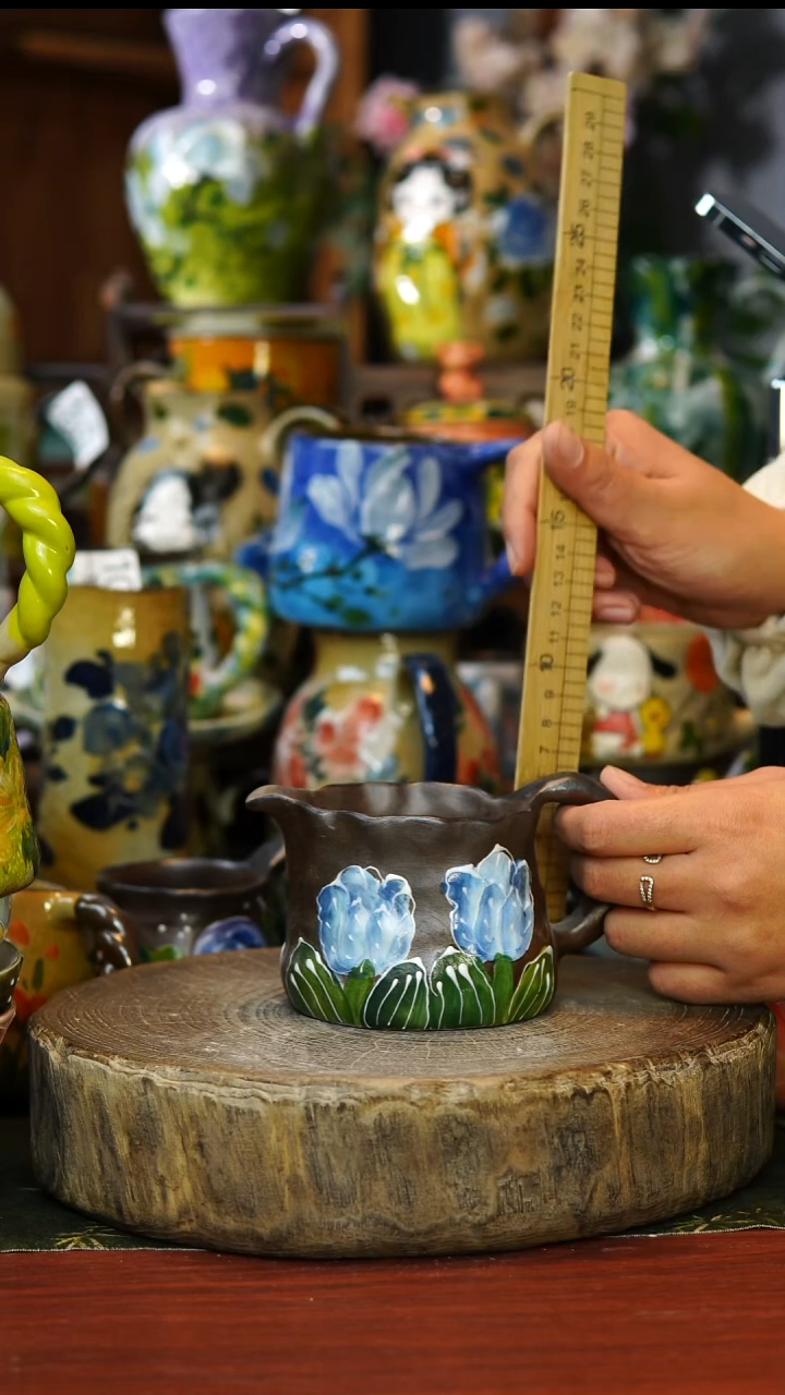 陶瓷225景德镇手工高温釉下彩