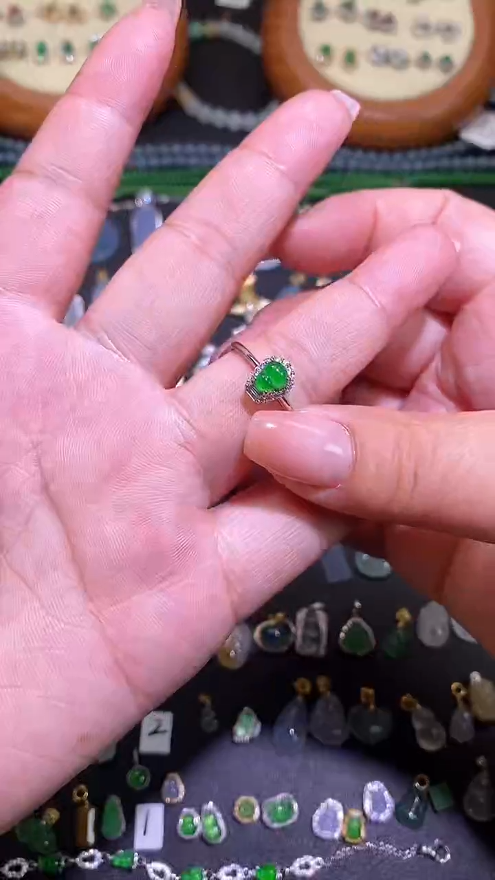 【闪购商品】翡翠吊坠(不含链)银S925镶嵌1