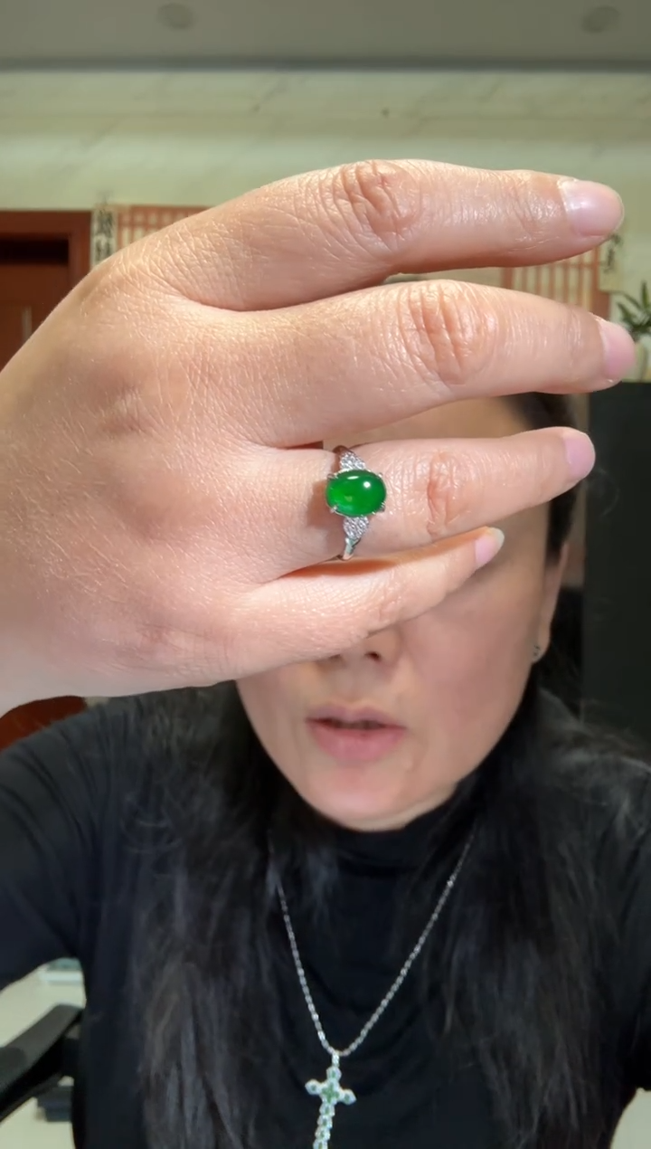 颈饰银S925镶嵌翡翠00006186