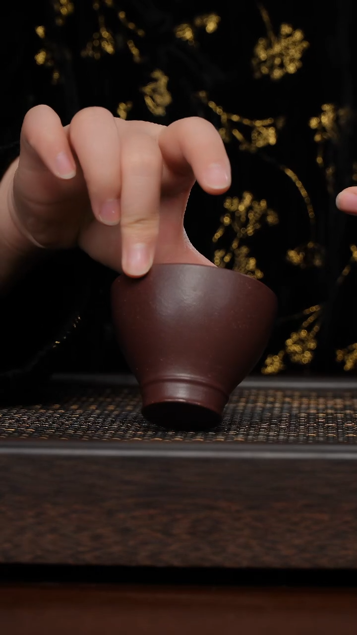 【闪购商品】紫砂茶杯福利紫砂紫泥斗笠