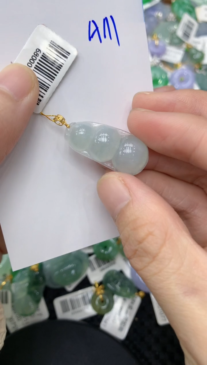 【闪购商品】翡翠颈饰18K金镶嵌11111111111