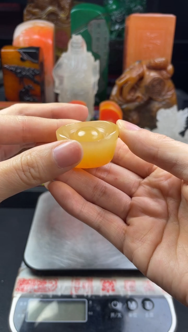 寿山石印石高山晶元宝