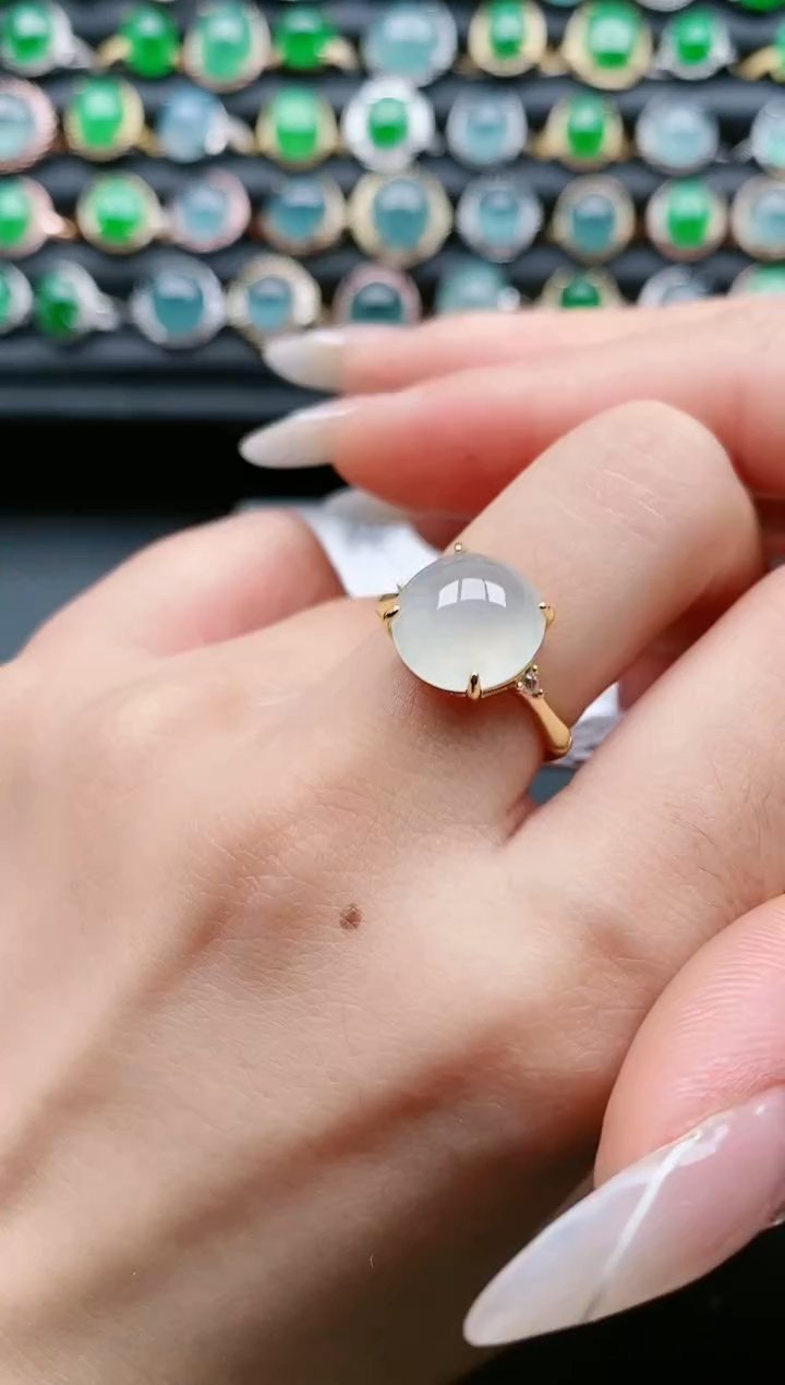 【闪购商品】翡翠戒指银S925镶嵌11111111