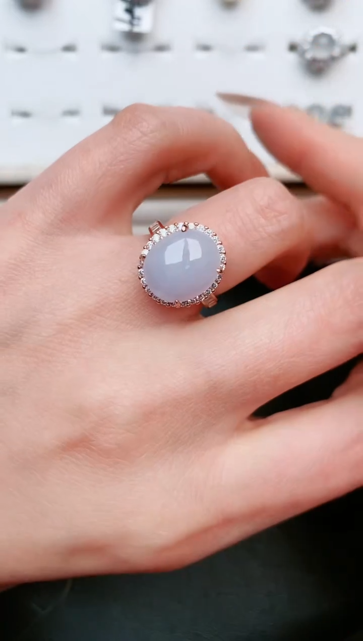 【闪购商品】翡翠戒指银S925镶嵌....